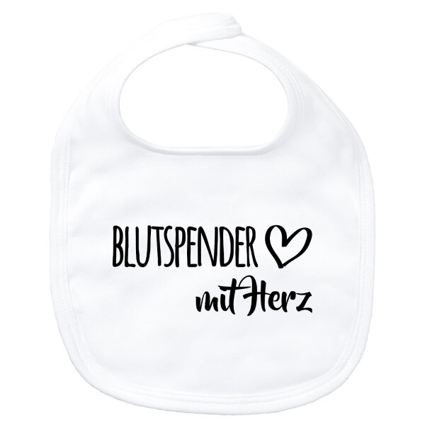 Baby Lätzchen Blutspender mit Herz