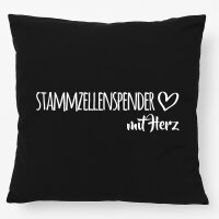 Kissen Stammzellenspender mit Herz 40x40cm