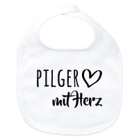 Baby Lätzchen Pilger mit Herz Klettverschluss