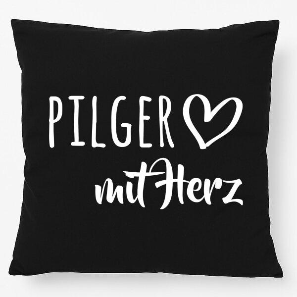 Kissen Pilger mit Herz 40x40cm
