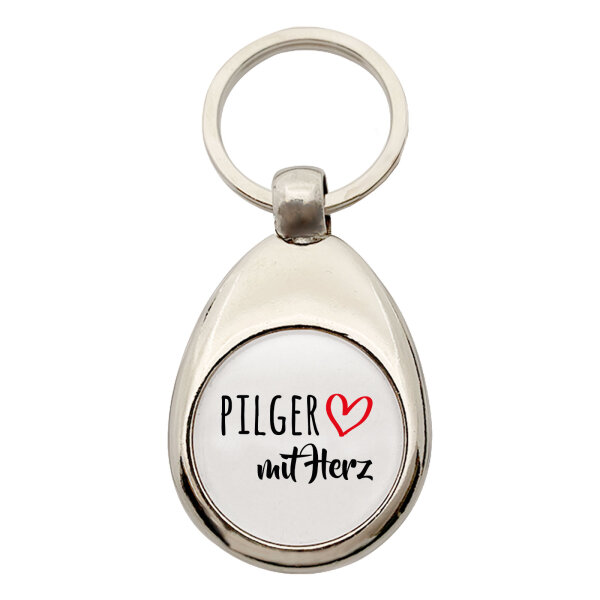 Schlüsselanhänger Pilger mit Herz