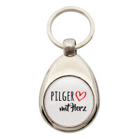 Schlüsselanhänger Pilger mit Herz