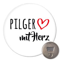 Magnet Pilger mit Herz 59mm Kühlschrankmagnet...
