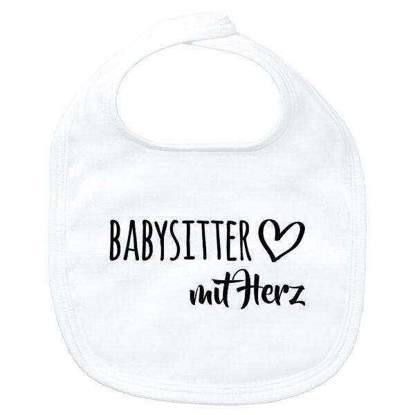 Baby Lätzchen Babysitter mit Herz