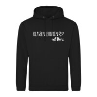 Unisex Hoodie Klassenlehrerin mit Herz Größe...