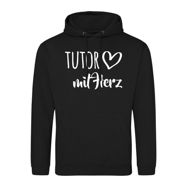 Unisex Hoodie Tutor mit Herz Größe S-3XL