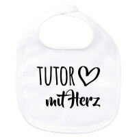 Baby Lätzchen Tutor mit Herz