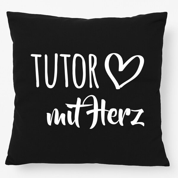 Kissen Tutor mit Herz 40x40cm