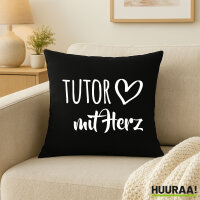 Kissen Tutor mit Herz 40x40cm