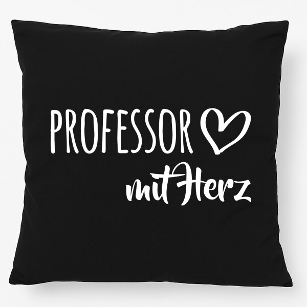 Kissen Professor mit Herz 40x40cm