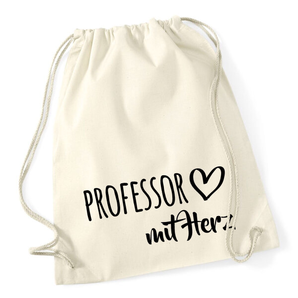 Turnbeutel Professor mit Herz 12 Liter