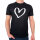 Herren T-Shirt Herz Heart Größe S-3XL