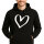 Unisex Hoodie Herz Heart Größe S-3XL
