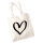 Jutebeutel Herz Heart 10 Liter