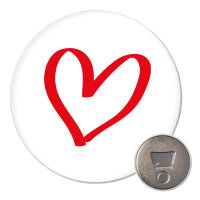 Magnet Herz Heart 59mm Kühlschrankmagnet Flaschenöffner