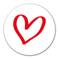Aufkleber Herz Heart 10cm Sticker