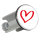 Waschbeckenstöpsel Herz Heart 4cm Abflussstopfen