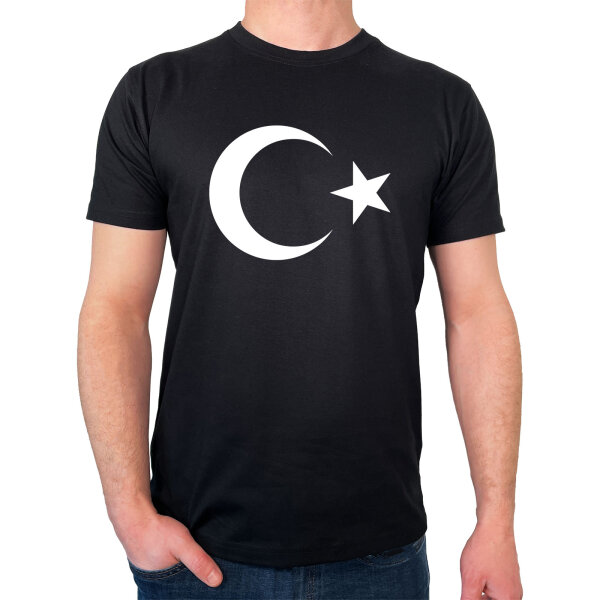 Herren T-Shirt Türkei Halbmond und Stern Größe S-3XL