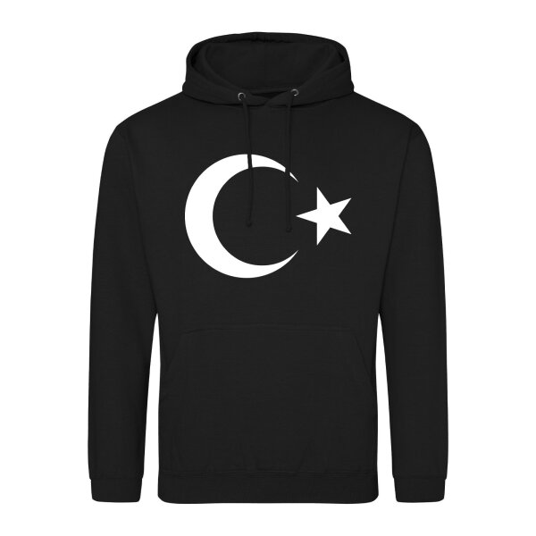 Unisex Hoodie Türkei Halbmond und Stern Größe S-3XL