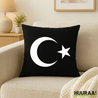 Kissen Türkei Halbmond und Stern 40x40cm