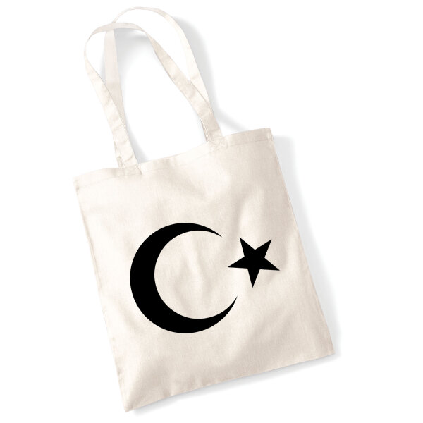 Jutebeutel Türkei Halbmond und Stern 10 Liter