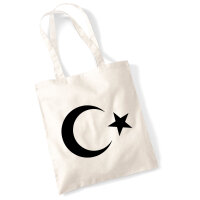 Jutebeutel Türkei Halbmond und Stern 10 Liter