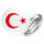 Button Türkei Halbmond und Stern