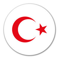 Aufkleber Türkei Halbmond und Stern 10cm Sticker