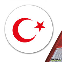 Aufkleber Türkei Halbmond und Stern 10cm Sticker