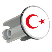 Waschbeckenstöpsel Türkei Halbmond und Stern...