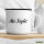 Emaille Tasse Mr. Right Schriftzug 300ml Vintage Emaille Becher