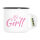 Emaille Tasse It`s a Girl! Schriftzug 300ml Vintage Emaille Becher