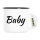Emaille Tasse Baby Schriftzug 300ml Vintage Emaille Becher