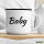 Emaille Tasse Baby Schriftzug 300ml Vintage Emaille Becher