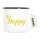 Emaille Tasse Be Happy Schriftzug 300ml Vintage Emaille Becher