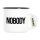 Emaille Tasse Nobody Schriftzug 300ml Vintage Emaille Becher