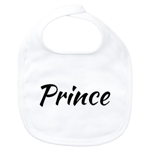 Baby Lätzchen Prince Schriftzug