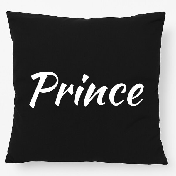 Kissen Prince Schriftzug 40x40cm