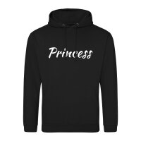 Unisex Hoodie Princess Schriftzug Größe S-3XL