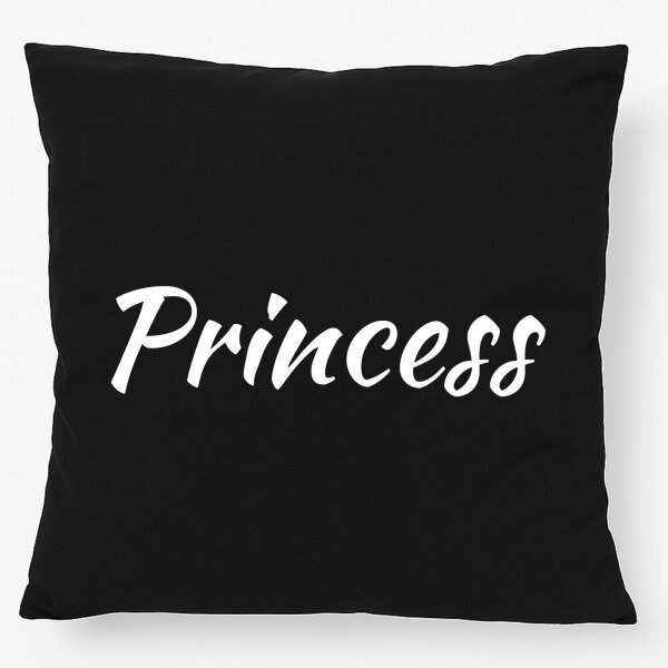 Kissen Princess Schriftzug 40x40cm