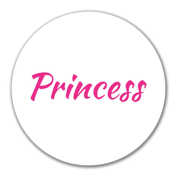 Aufkleber Princess Schriftzug 10cm Sticker