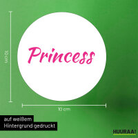 Aufkleber Princess Schriftzug 10cm Sticker