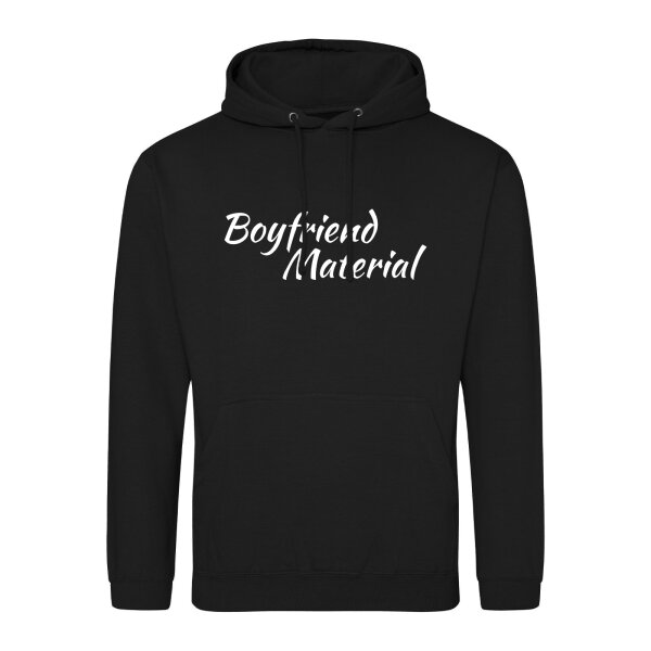 Unisex Hoodie Boyfriend Material Schriftzug Größe S-3XL