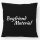 Kissen Boyfriend Material Schriftzug 40x40cm