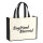 Jutetasche Boyfriend Material Schriftzug 21 Liter Black