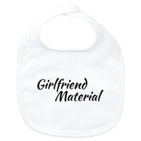 Baby Lätzchen Girlfriend Material Schriftzug