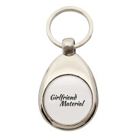 Schlüsselanhänger Girlfriend Material Schriftzug