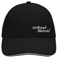 Cappy Mütze Girlfriend Material Schriftzug