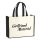 Jutetasche Girlfriend Material Schriftzug 21 Liter Black