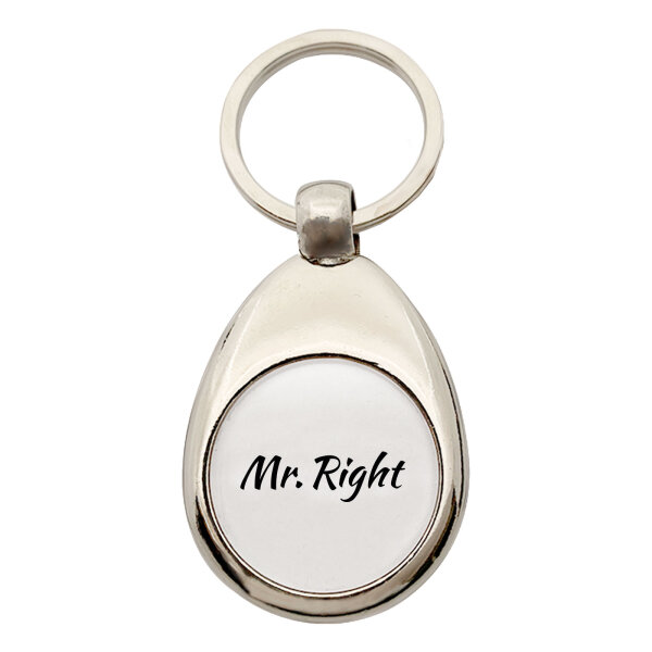 Schlüsselanhänger Mr. Right Schriftzug